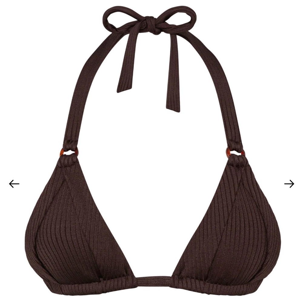 Monday Swimwear- Morocco Top - Espresso Wide Rib / S